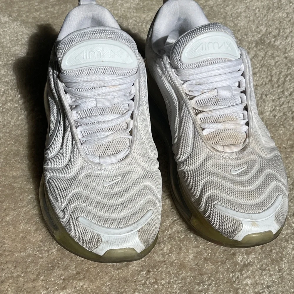 Nike White Air Max with Transparent Sole